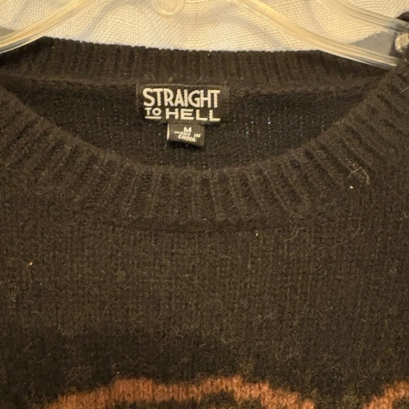 Straight To Hell Leopard/Jaguar Sweater - Picture 2 of 3